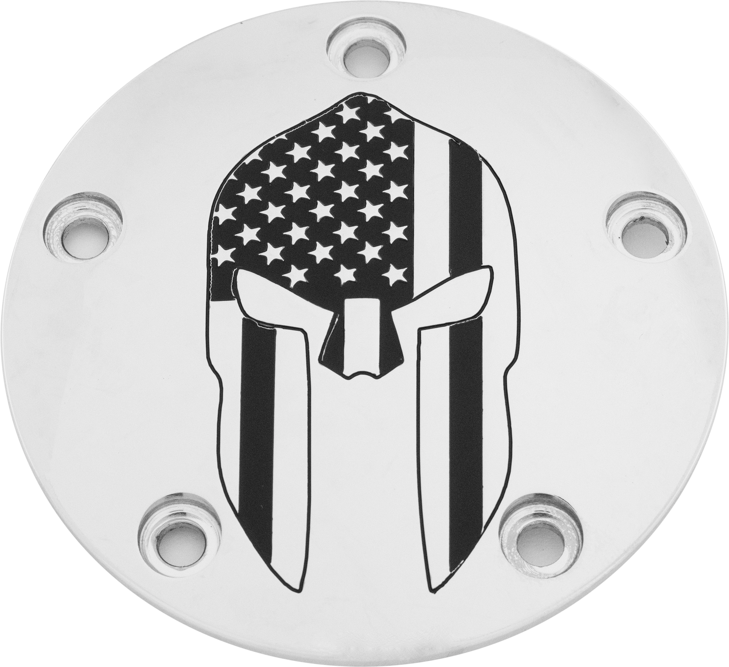 CUSTOM ENGRAVING TC TIMER COVER SPARTAN CHROME