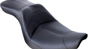 DANNY GRAY LOW IST 2-UP LEATHER SEAT FXST `06-`10, FLSTF/B `07-17