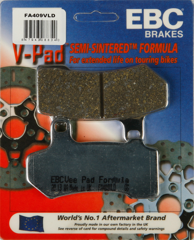 EBC BRAKE PADS FA409VLD V-SERIES CHROME