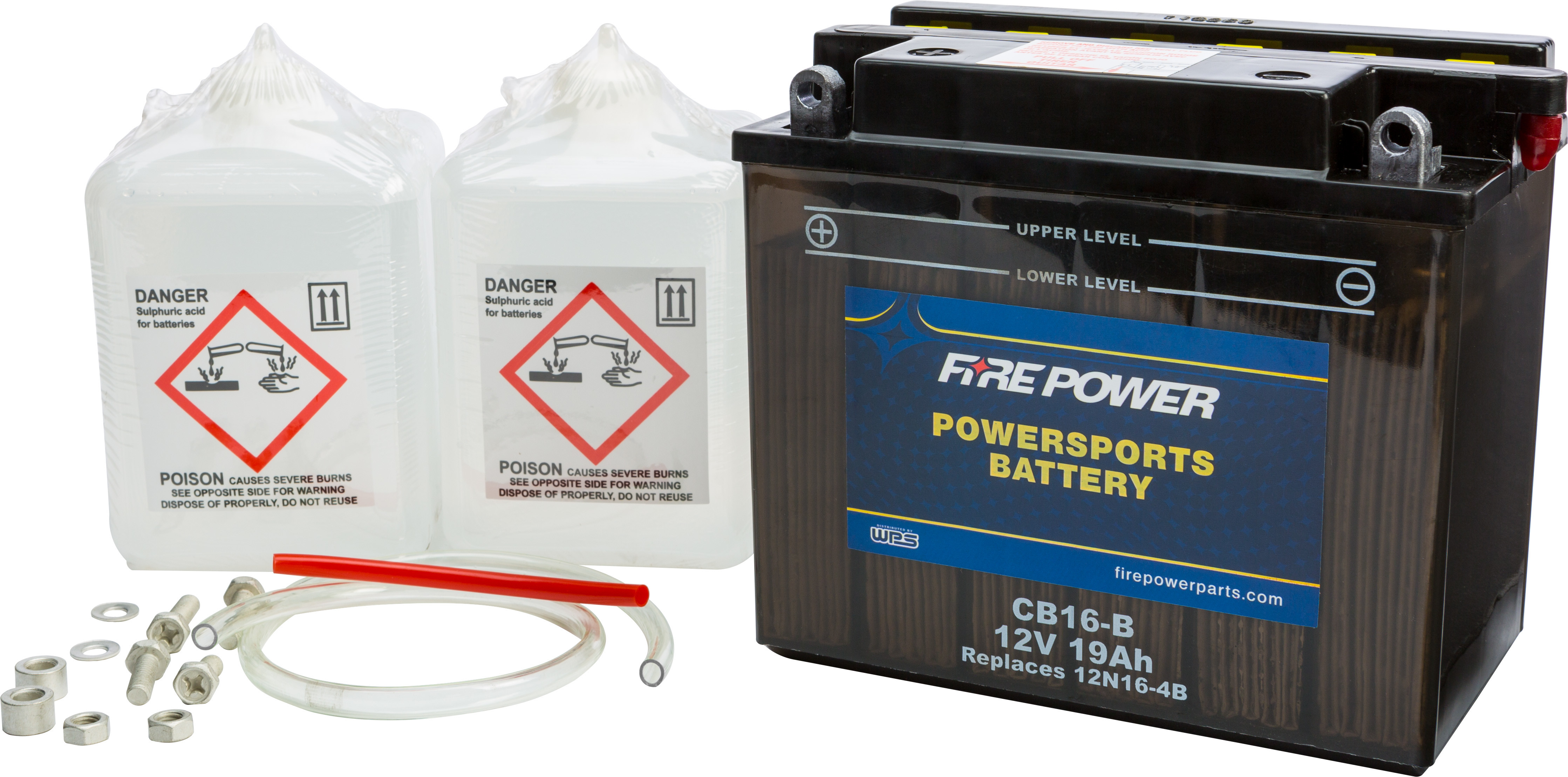 FIRE POWER BATTERY W/ACID CB16-B 12V HEAVY DUTY