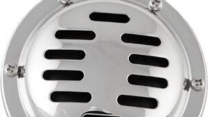 FIRE POWER UNIVERSAL 12 VOLT HORN CHROME 4"