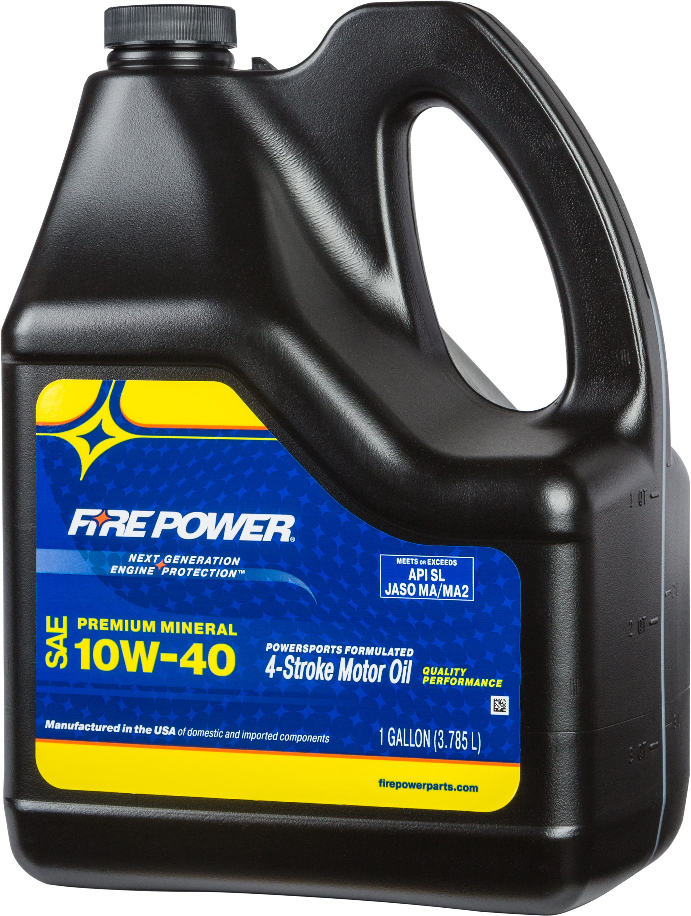 FIRE POWER MINERAL OIL 4T 10W40GAL 4/CASE