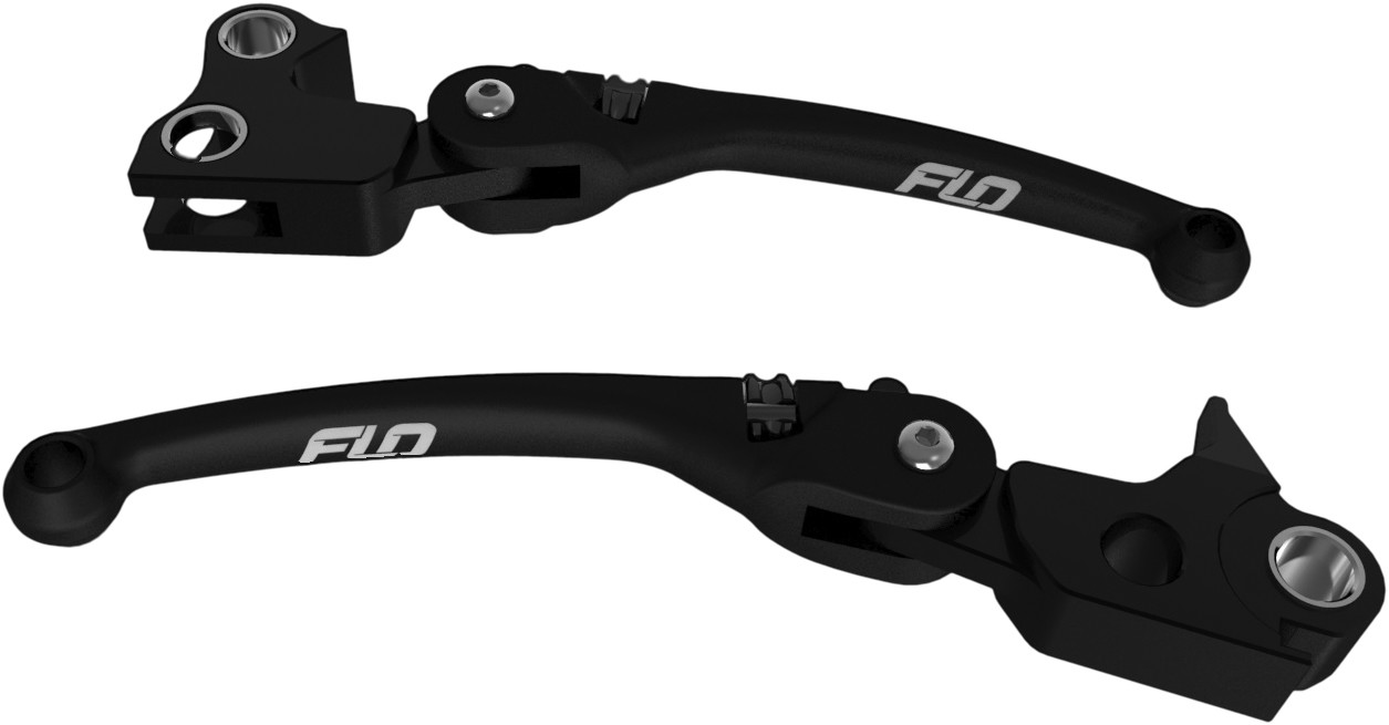 FLO MOTORSPORTS MX STYLE LEVER SET BLACK `14-16 FLH/FLT