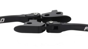 FLO MOTORSPORTS MX STYLE LEVER SET BLACK `08-13 FLH/FLT