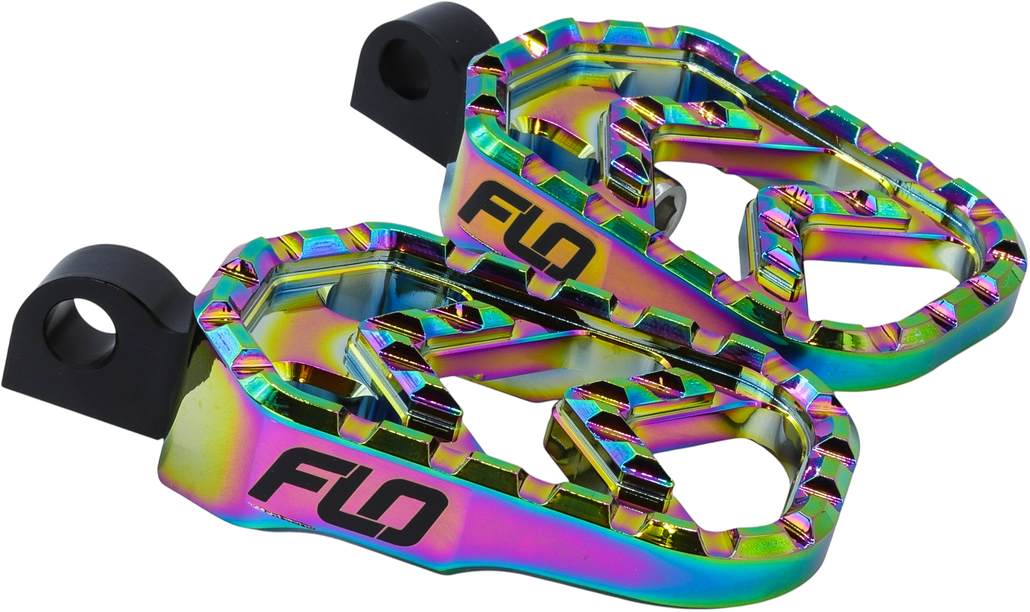 FLO MOTORSPORTS SAVAGE SERIES FOOTPEGS JET FUEL