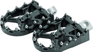FLO MOTORSPORTS BMX STYLE FOOT PEGS BLACK