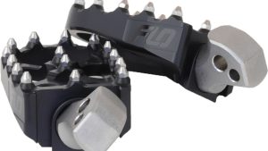 FLO MOTORSPORTS MOTO STYLE PASSENGER PEGS BLACK M8 SOFTAIL