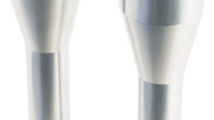 FORBIDDEN MOTO BAR RISER 9" RAW W/GAUGE MOUNT TABS