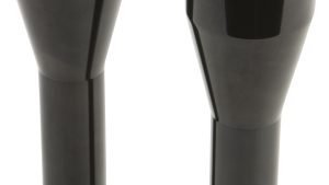 FORBIDDEN MOTO BAR RISER 9" BLACK W/GAUGE MOUNT TABS