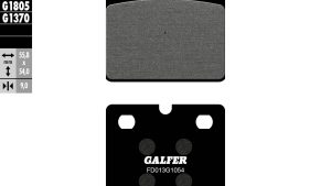 GALFER BRAKE PADS SEMI METALLIC FD013G1054