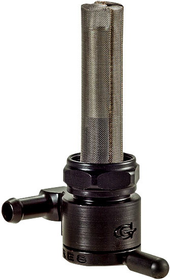 GOLAN 22MM PETCOCK FORWARD BLACK 5/16 HOSE