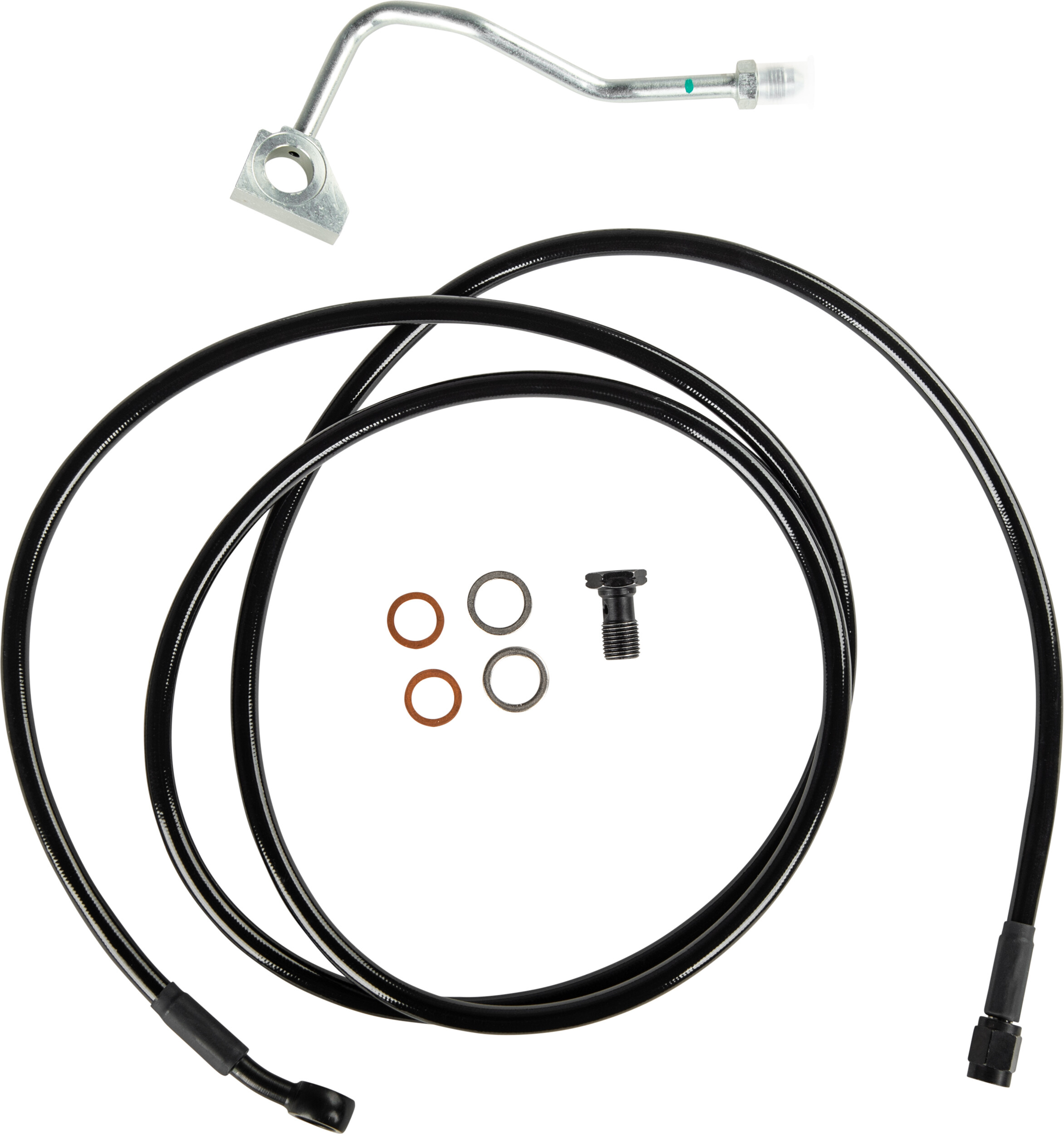 GOODRIDGE PREMIUM ABS BRAKELINE KIT BLK +4 ALL FLH/FLT EXC FLRTX/S 14-