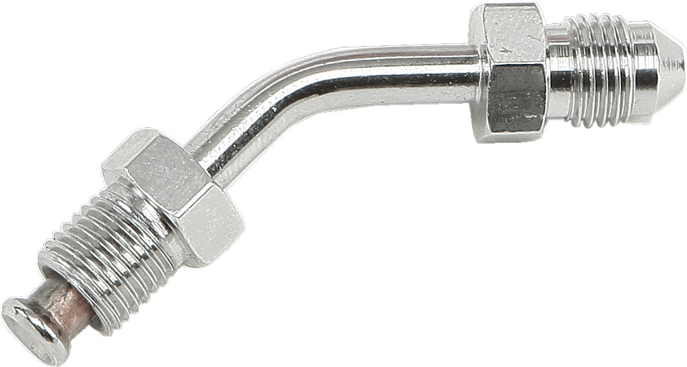 GOODRIDGE JIC TO -3 TUBE ADAPTER 45 DEGREE CHROME 3/8"