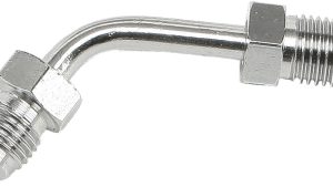 GOODRIDGE JIC TO -3 TUBE ADAPTER 60 DEGREE CHROME 3/8"