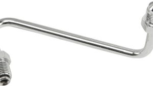 GOODRIDGE JIC TO -3 TUBE ADAPTER S-BEND CHROME 3/8"