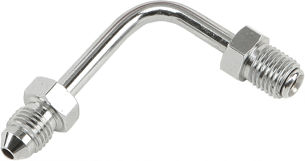 GOODRIDGE JIC TO -3 TUBE ADAPTER 90 DEGREE SHORT CHROME 3/8"