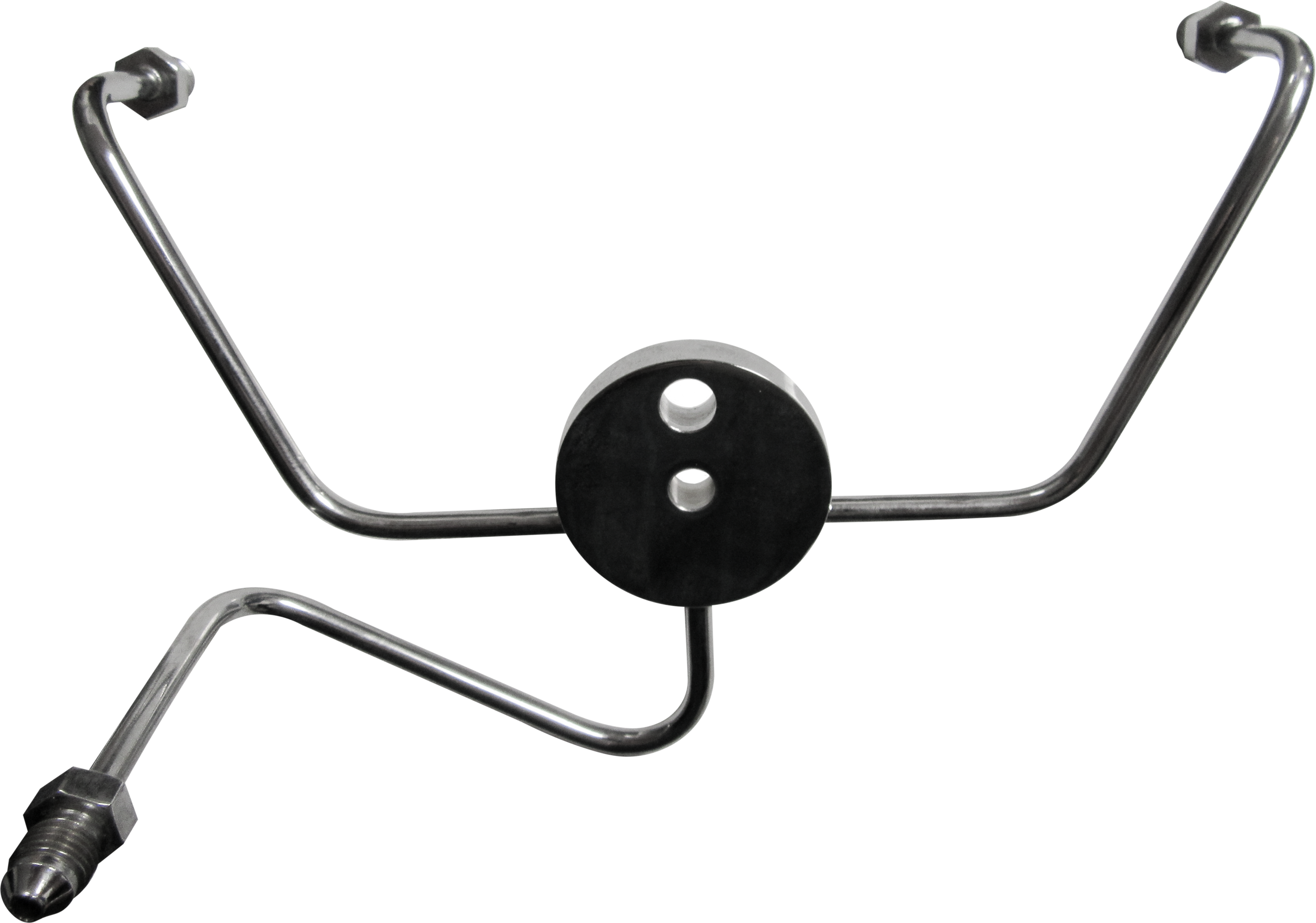 GOODRIDGE FRONT BRAKE SPIDER WIDEGLIDE CHROME -3AN FITTINGS