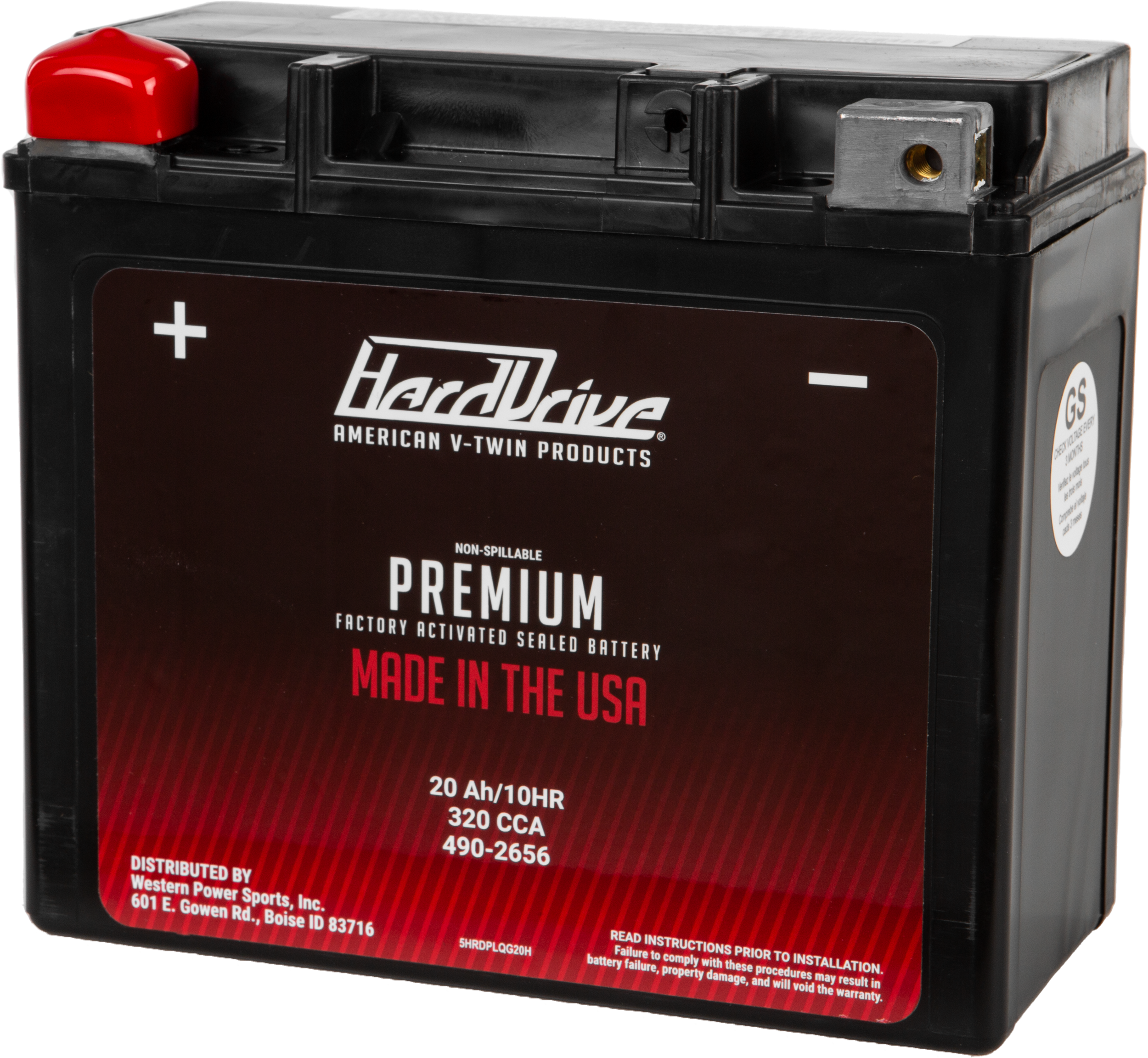 HARDDRIVE PREMIUM BATTERY GYZ20H / YTX20H CCA 320