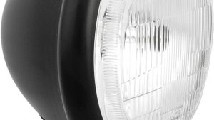 HARDDRIVE 5.75" HEADLIGHT BOTTOM MOUNT SATIN BLACK