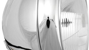 HARDDRIVE 7" HEADLIGHT GROOVED 60/55W CHROME