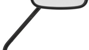 HARDDRIVE MIRROR OE STYLE 8" STEM L/R BLACK L/R 5X3.5"