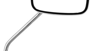 HARDDRIVE MIRROR OE STYLE 8" STEM L/R CHROME L/R 5X3.5"