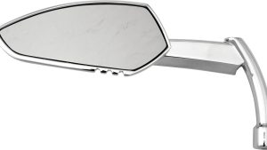 HARDDRIVE APACHE MIRROR W/KNIFE STEM CHROME LEFT