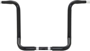 HARDDRIVE 1.25" BAGGER APE-HANGER 14" GLOSS BLACK CABLE