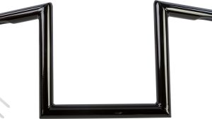 HARDDRIVE 1" Z-BAR DIMPLED 8" GLOSS BLACK