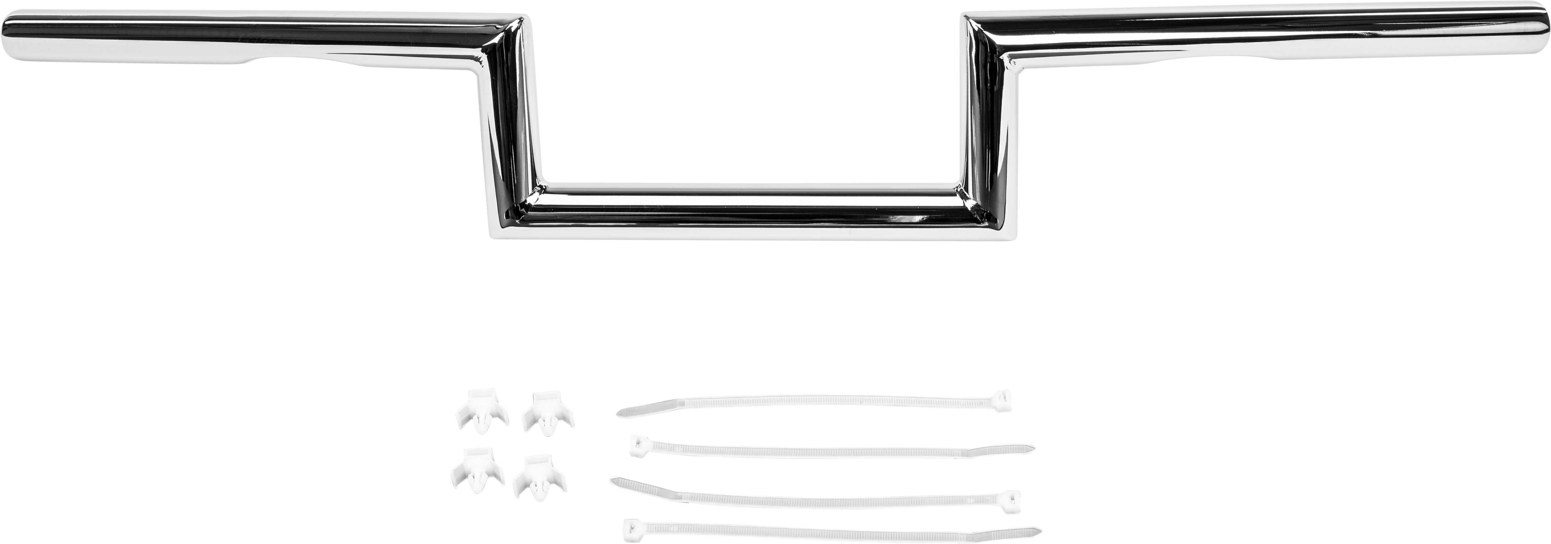 HARDDRIVE 1" Z-BAR DIMPLED 4" CHROME