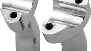 HARDDRIVE H-BAR RISERS 3.5" PULLBACK CHROME