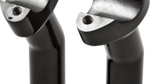 HARDDRIVE H-BAR RISERS 4.5" PULLBACK BLACK