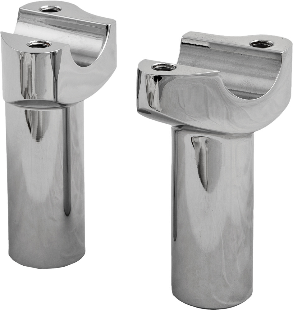 HARDDRIVE H-BAR RISERS 3.5" STRAIGHT CHROME