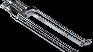 HARDDRIVE SPRINGER FORK TAPERED LEG +6 CHROME