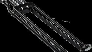 HARDDRIVE SPRINGER FORK TAPERED LEG +6 BLACK