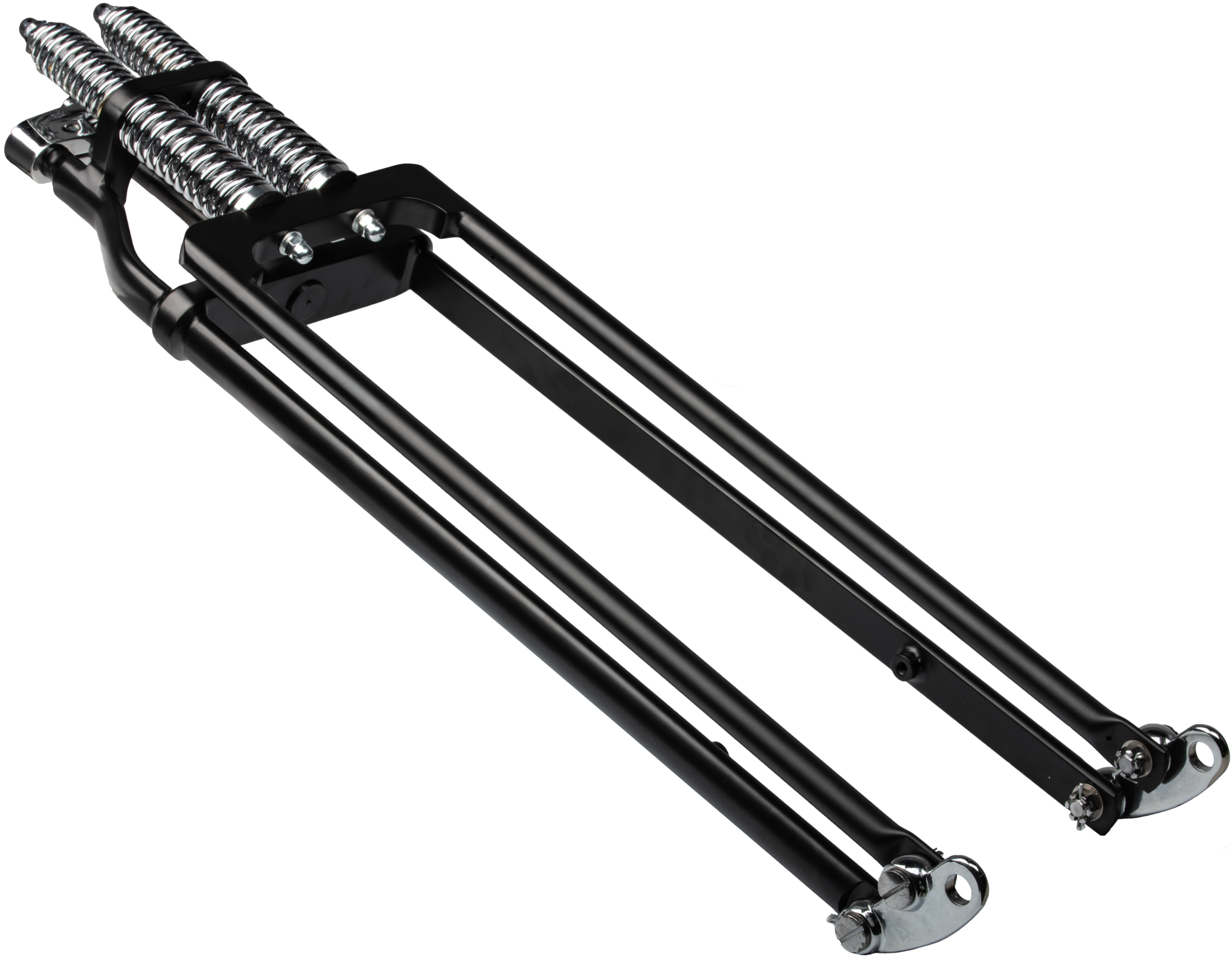 HARDDRIVE SPRINGER FORK TAPERED LEG +6 BLACK