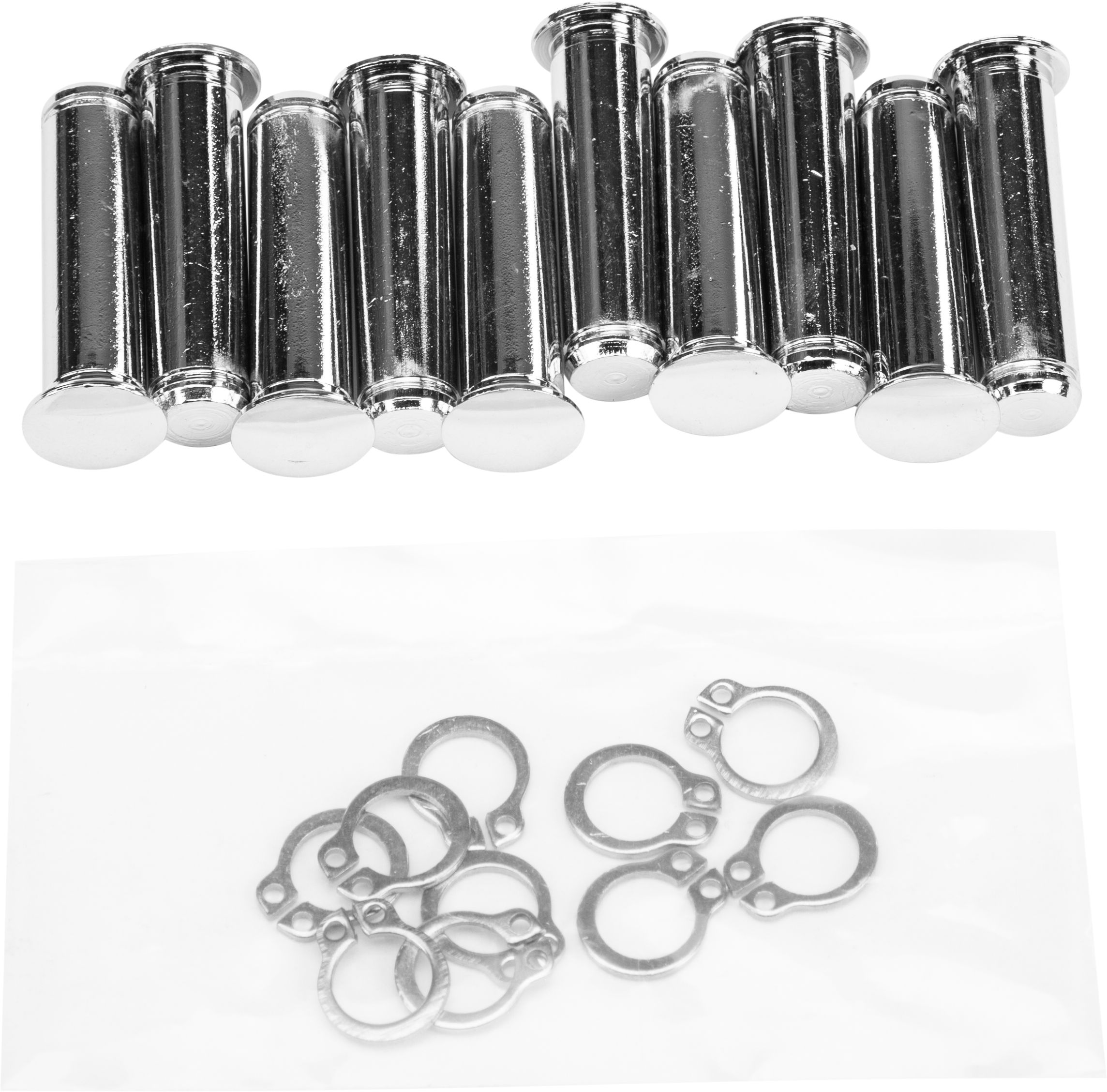 HARDDRIVE PIVOT PIN AND CLIP `04-19 XL CHROME