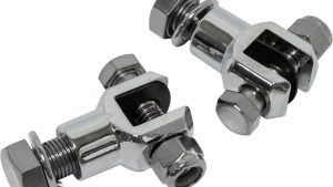 HARDDRIVE FOOTPEG CLEVIS MOUNTS CHROME 1/2"-20 THREAD