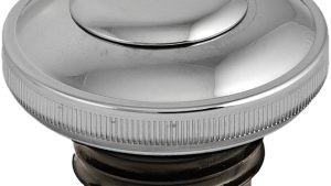 HARDDRIVE GAS CAP SCREW-IN W/LOCK&COVER VENTED CHROME 82-95