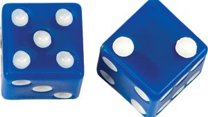 HARDDRIVE VALVE STEM CAPS BLUE DICE PR