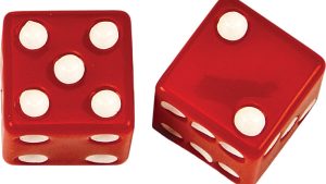 HARDDRIVE VALVE STEM CAPS RED DICE PR