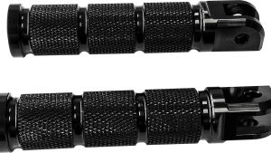 HARDDRIVE RIDER FOOTPEGS RETRO BLACK 2018-UP SOFTAIL MODELS