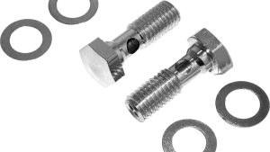 HARDDRIVE BREATHER BOLTS CHROME PAIR EVO BIGTWIN, XL
