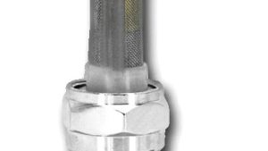 HARDDRIVE ROUND PETCOCK 22MM BUNG DOWN SPIGOT CHROME