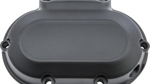 HARDDRIVE TRANS SIDE COVER FLAT BLACK 6 TWIN CAM 07-17 & DYNA 06