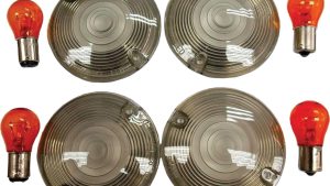 HARDDRIVE SMOKED TURN SIGNAL LENS KIT FLAT