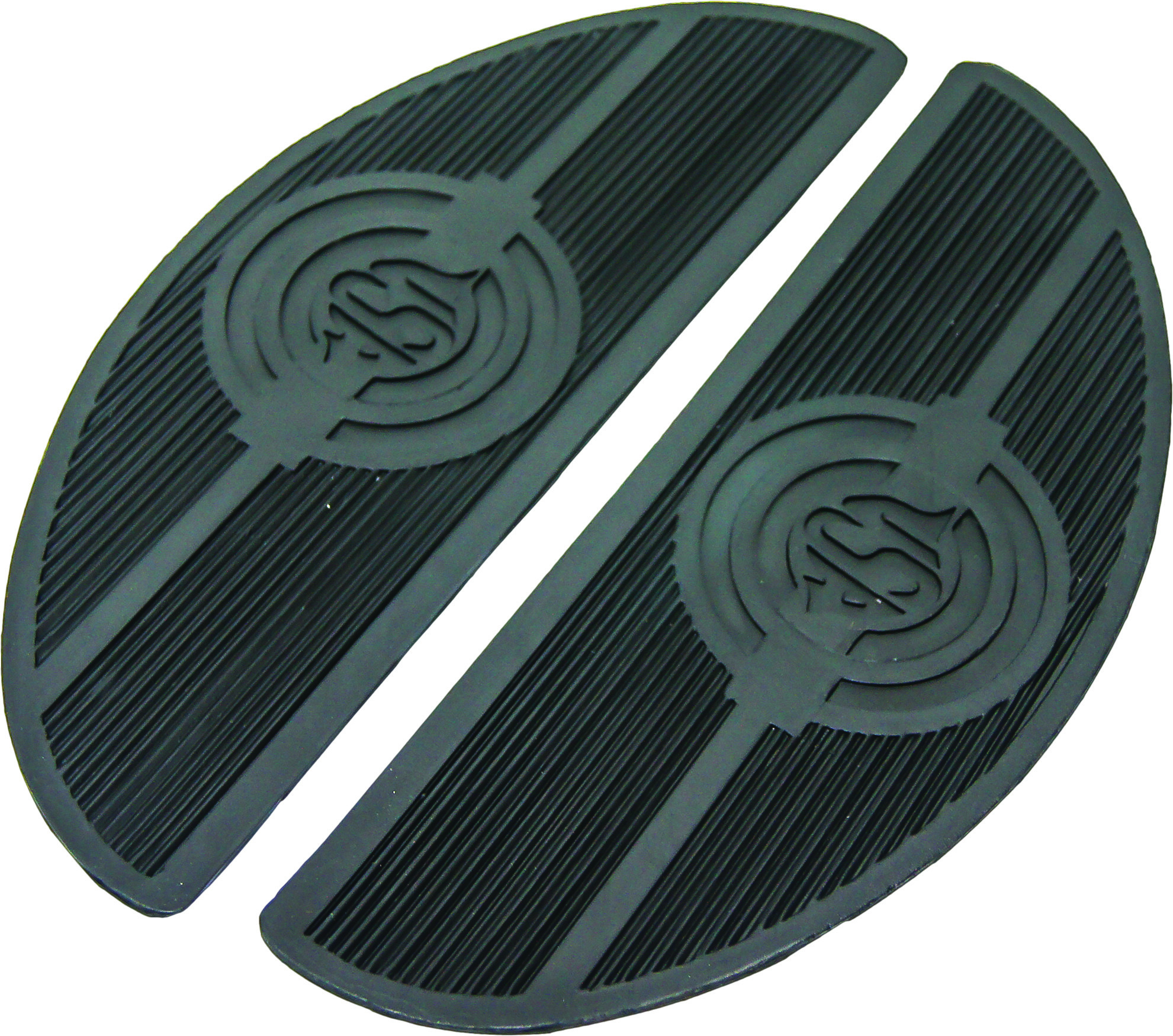 HARDDRIVE FLOORBOARD MATT SET OVAL W/USA LOGO FL 40-65