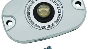 HARDDRIVE RR BRAKE MSTR CYLINDER COVER TOURING 08-20