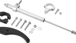 HARDDRIVE STEERING DAMPER 14-16 FLT SILVER