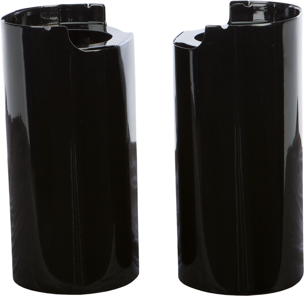 HARDDRIVE UPPER FORK TUBE COVERS BLACK TOURING 14-UP